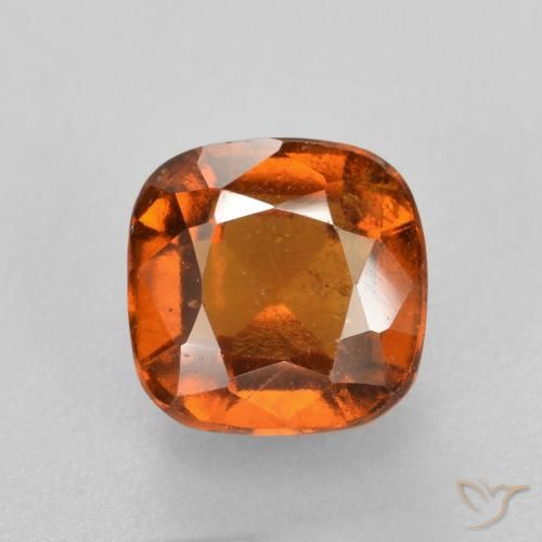 2.07ct Naturel Orange foncé Grenat Hessonite, Coussin, SI