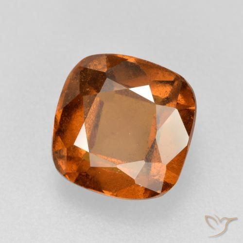 Grenat Hessonite Orange foncé naturelle Coussin, 2.19 ct, VS-SI