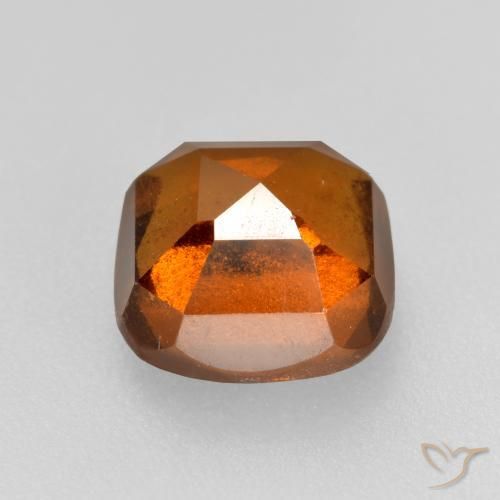 Grenat Hessonite Orange foncé naturelle Coussin, 2.19 ct, VS-SI