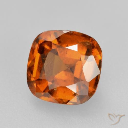 Grenat Hessonite Orange foncé naturelle Coussin, 2.01 ct, VS-SI