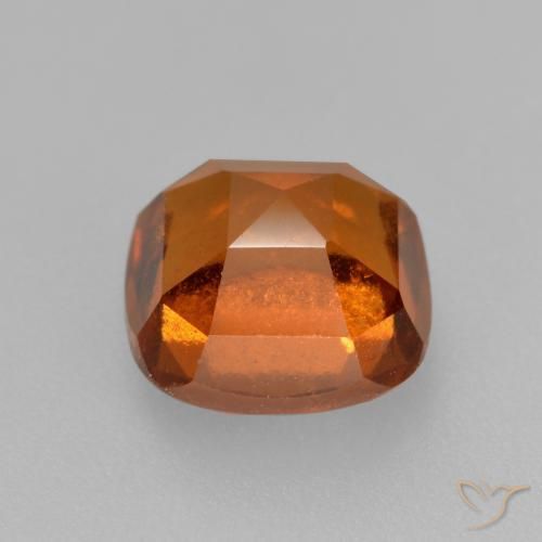 Grenat Hessonite Orange foncé naturelle Coussin, 2.08 ct, VS-SI
