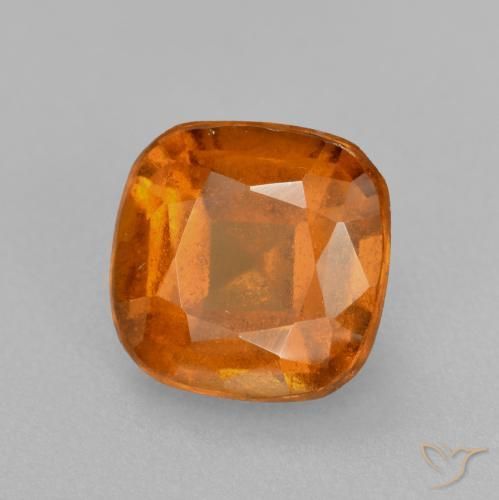 Grenat Hessonite Orange moyen naturelle Coussin, 1.81 ct, VS-SI