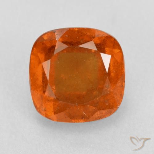 Grenat Hessonite Orange moyen naturelle Coussin, 2.19 ct, SI