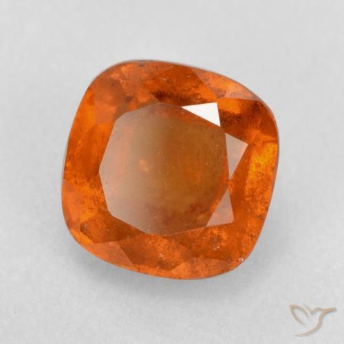 Grenat Hessonite Orange moyen naturelle Coussin, 2.19 ct, SI