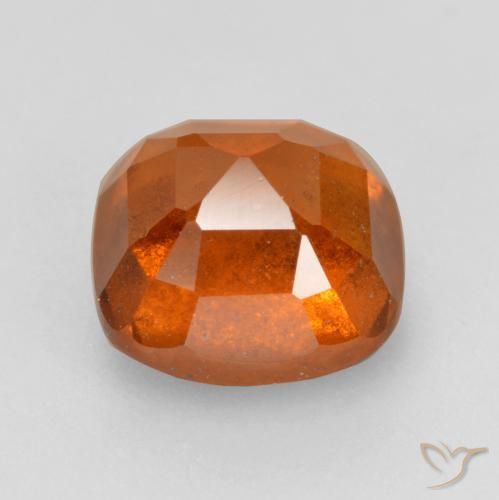 Grenat Hessonite Orange moyen naturelle Coussin, 2.19 ct, SI