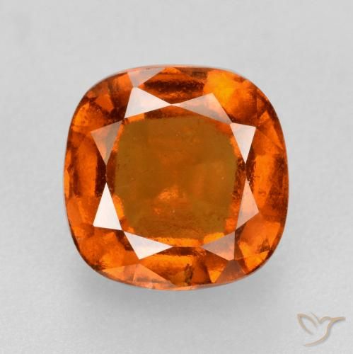 1.95ct Naturel Orange feu Grenat Hessonite, Coussin, VS-SI