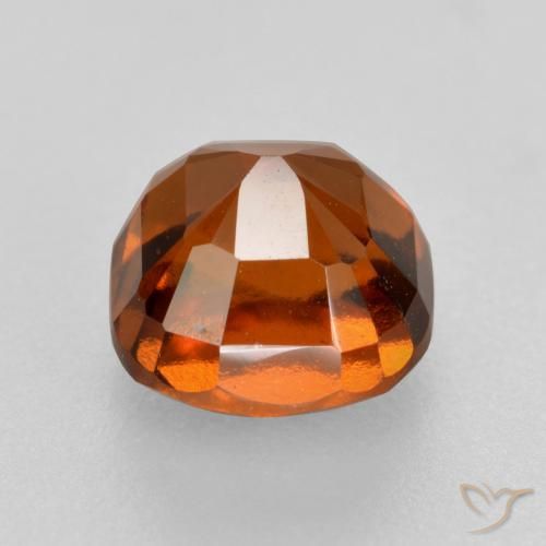 Grenat Hessonite Orange foncé naturelle Coussin, 2.55 ct, VS