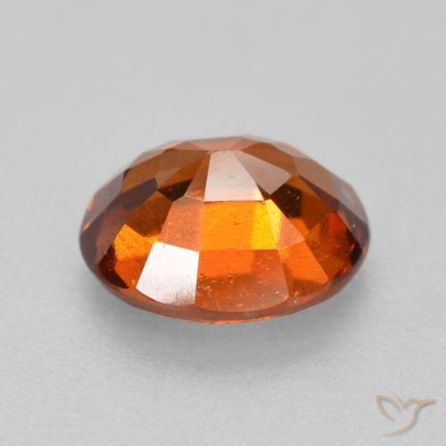 Grenat Hessonite Orange foncé naturelle ovale, 1.86 ct, VS