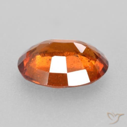 Grenat Hessonite Orange foncé naturelle ovale, 1.81 ct, SI