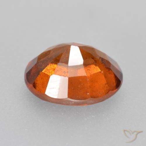 Grenat Hessonite Orange moyen naturelle ovale, 1.97 ct, SI
