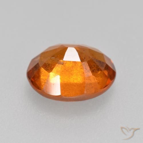 Grenat Hessonite Orange foncé naturelle ovale, 2.06 ct, SI