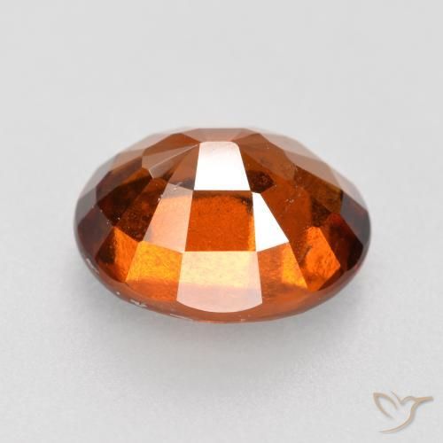Grenat Hessonite Ambre orange naturelle ovale, 2.78 ct, VS-SI