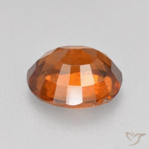 Grenat Hessonite Orange moyen-foncé naturelle ovale, 1.81 ct, VS-SI