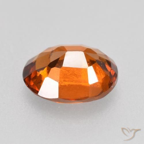 Grenat Hessonite Orange foncé naturelle ovale, 1.62 ct, VS-SI
