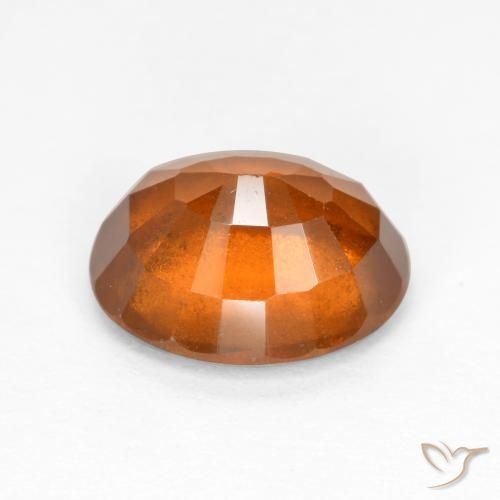 Grenat Hessonite Orange moyen naturelle ovale, 1.91 ct, SI
