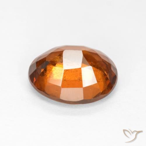 Grenat Hessonite Orange foncé naturelle ovale, 2.30 ct, SI