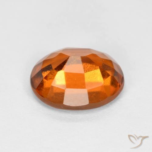 Grenat Hessonite Orange foncé naturelle ovale, 2.12 ct, SI