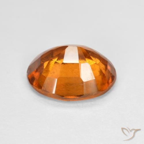 Grenat Hessonite Orange moyen naturelle ovale, 2.09 ct, SI