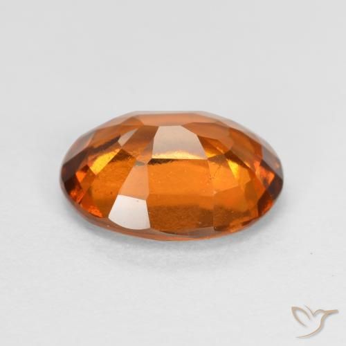 Grenat Hessonite Orange moyen naturelle ovale, 1.66 ct, VS