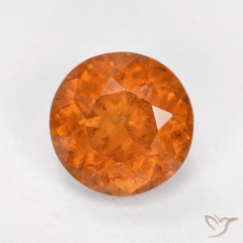Grenat Hessonite Orange moyen naturelle Tour, 1.56 ct, SI