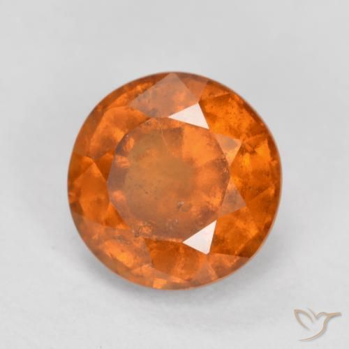 Grenat Hessonite Orange moyen naturelle Tour, 1.64 ct, SI