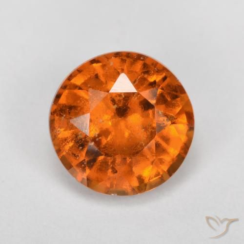 Grenat Hessonite Orange foncé naturelle Tour, 1.57 ct, SI