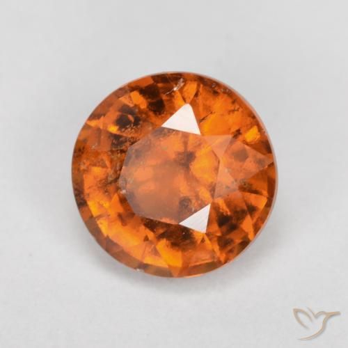 Grenat Hessonite Orange foncé naturelle Tour, 1.57 ct, SI