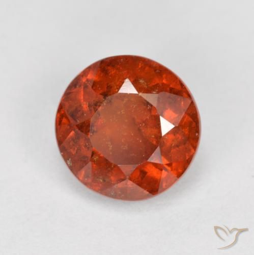 Grenat Hessonite Orange rougeâtre naturelle Tour, 1.41 ct, SI