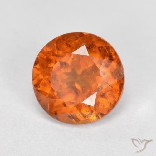 Grenat Hessonite Orange foncé naturelle Tour, 1.50 ct, SI