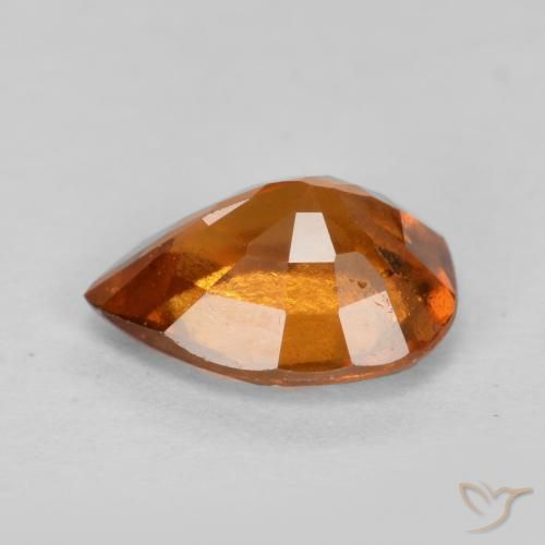 Grenat Hessonite Orange moyen-foncé naturelle En forme de poire, 0.98 ct, VS-SI