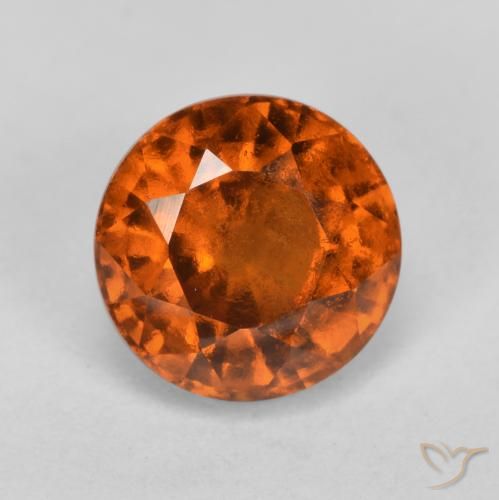 1.87ct Naturel Orange foncé Grenat Hessonite, Tour, VS-SI