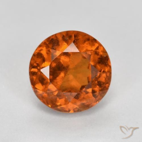 Grenat Hessonite Ambre orange naturelle Tour, 1.52 ct, VS
