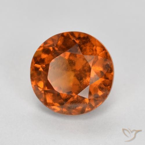 Grenat Hessonite Ambre orange naturelle Tour, 1.52 ct, VS