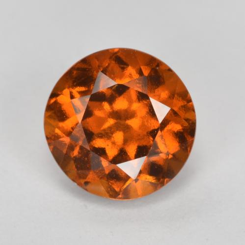 Grenat Hessonite Orange moyen naturelle Coupe roude, 1.71 ct, VS