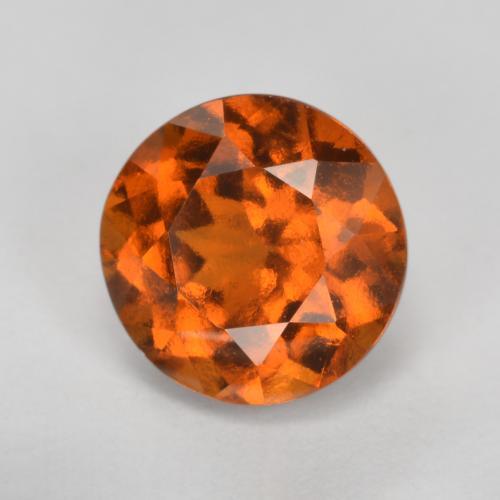 Grenat Hessonite Orange moyen naturelle Coupe roude, 1.71 ct, VS