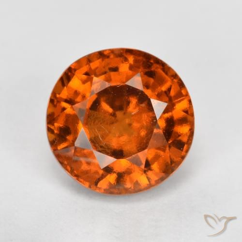 Grenat Hessonite Orange rougeâtre naturelle Tour, 1.72 ct, VVS-VS