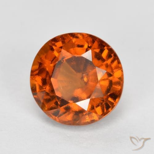 Grenat Hessonite Orange rougeâtre naturelle Tour, 1.72 ct, VVS-VS