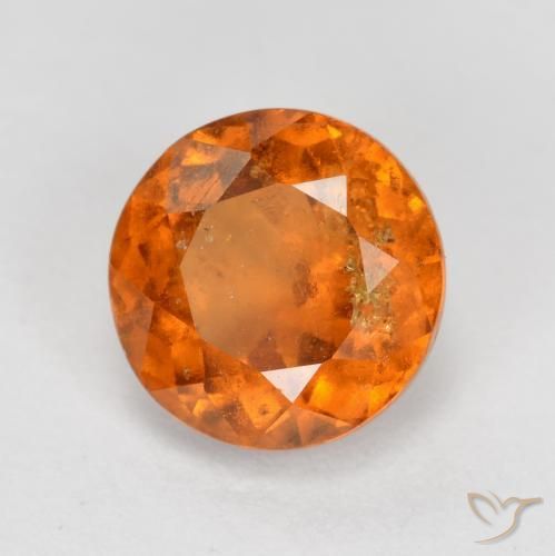 Grenat Hessonite Orange moyen naturelle Tour, 1.79 ct, SI