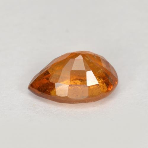 Grenat Hessonite Orange foncé naturelle En forme de poire, 0.78 ct, SI