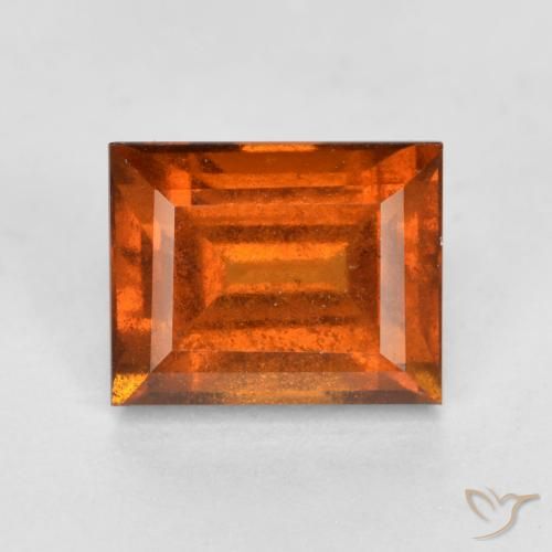 Grenat Hessonite Ambre orange naturelle Baquette, 2.01 ct, VS-SI