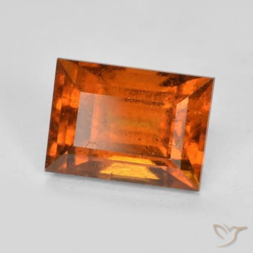 Grenat Hessonite Orange moyen naturelle Baquette, 2.10 ct, VS-SI