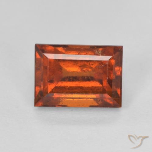 Grenat Hessonite Medium Dark-Orange naturelle Baquette, 2.13 ct, VS-SI