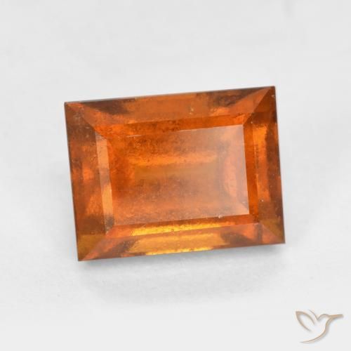 Grenat Hessonite Orange foncé naturelle Baquette, 2.15 ct, VS-SI
