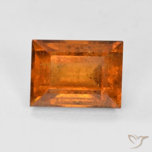 Grenat Hessonite Orange foncé naturelle Baquette, 2.44 ct, VS-SI