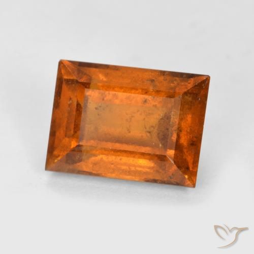 Grenat Hessonite Orange foncé naturelle Baquette, 2.44 ct, VS-SI