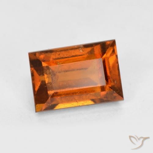 Grenat Hessonite Orange moyen-foncé naturelle Baquette, 1.22 ct, VS