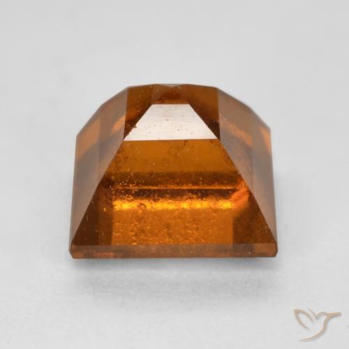 Grenat Hessonite Orange foncé naturelle Carré, 1.59 ct, VS-SI