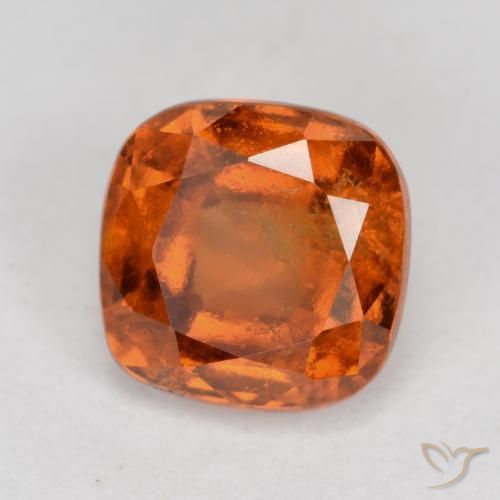 Grenat Hessonite Orange moyen naturelle Coussin, 2.14 ct, SI