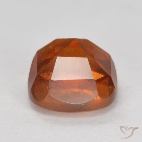 Grenat Hessonite Ambre orange naturelle Coussin, 2.42 ct, SI