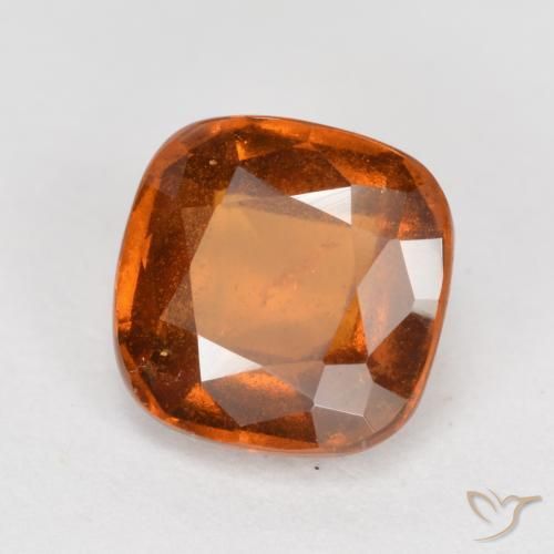 Grenat Hessonite Orange moyen-foncé naturelle Coussin, 1.96 ct, VS-SI